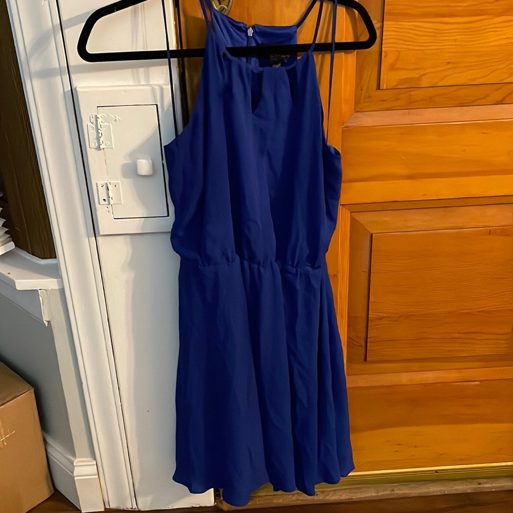 Attention blue dress length about 32” GREAT CONDITION